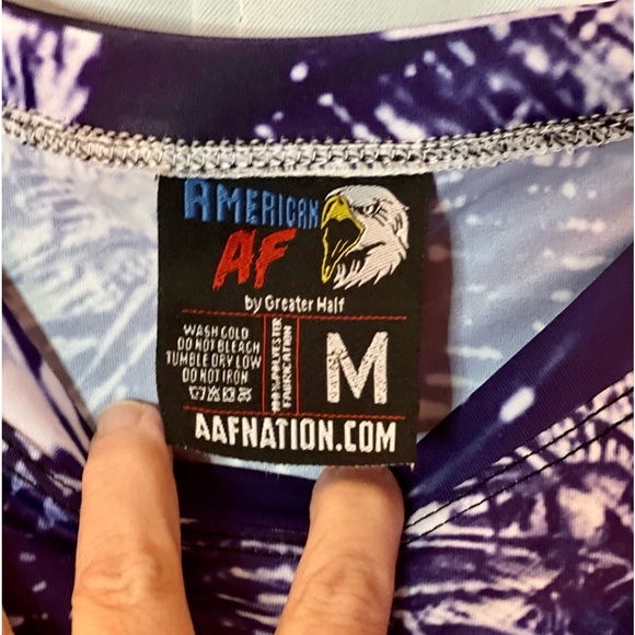 American AF Neon Arnold Schwarzenegger T-shirt Size M Bright Bold Terminator - Picture 2 of 5